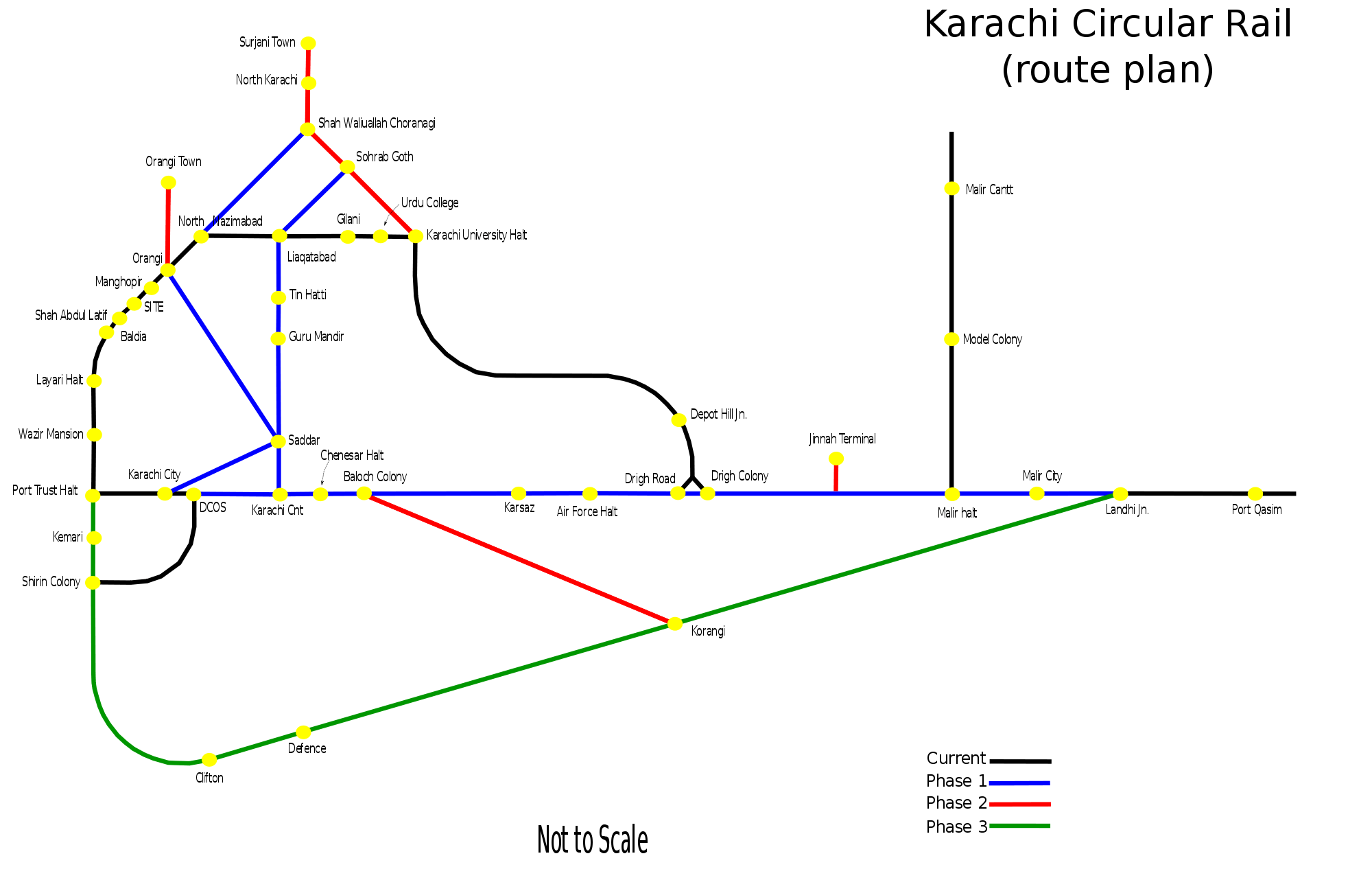 Karachi Circular Rail Route Mapsof Net Karachi Circular Railway Route Map 2022