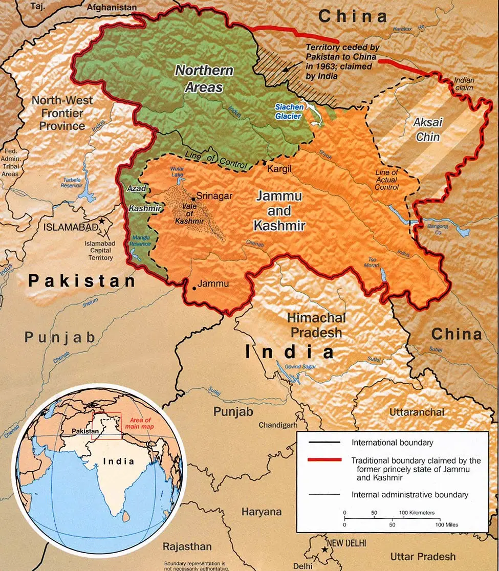 Kashmir Region Map