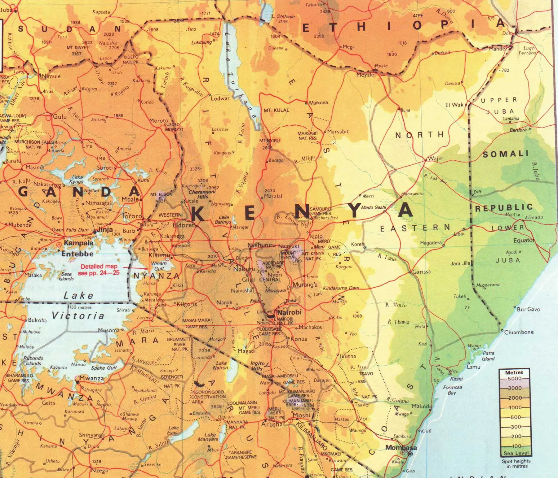 Kenya Map 1 - MapSof.net