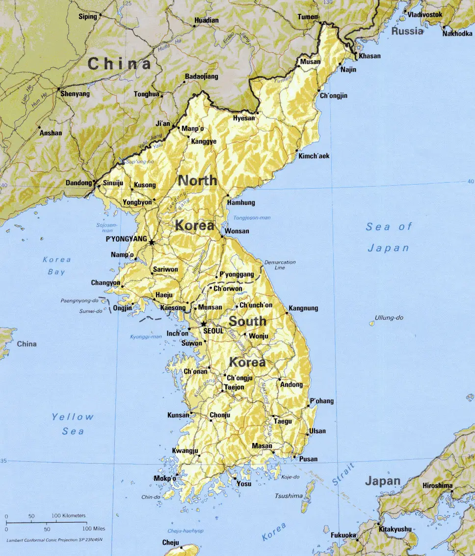 Korean Peninsula Physical