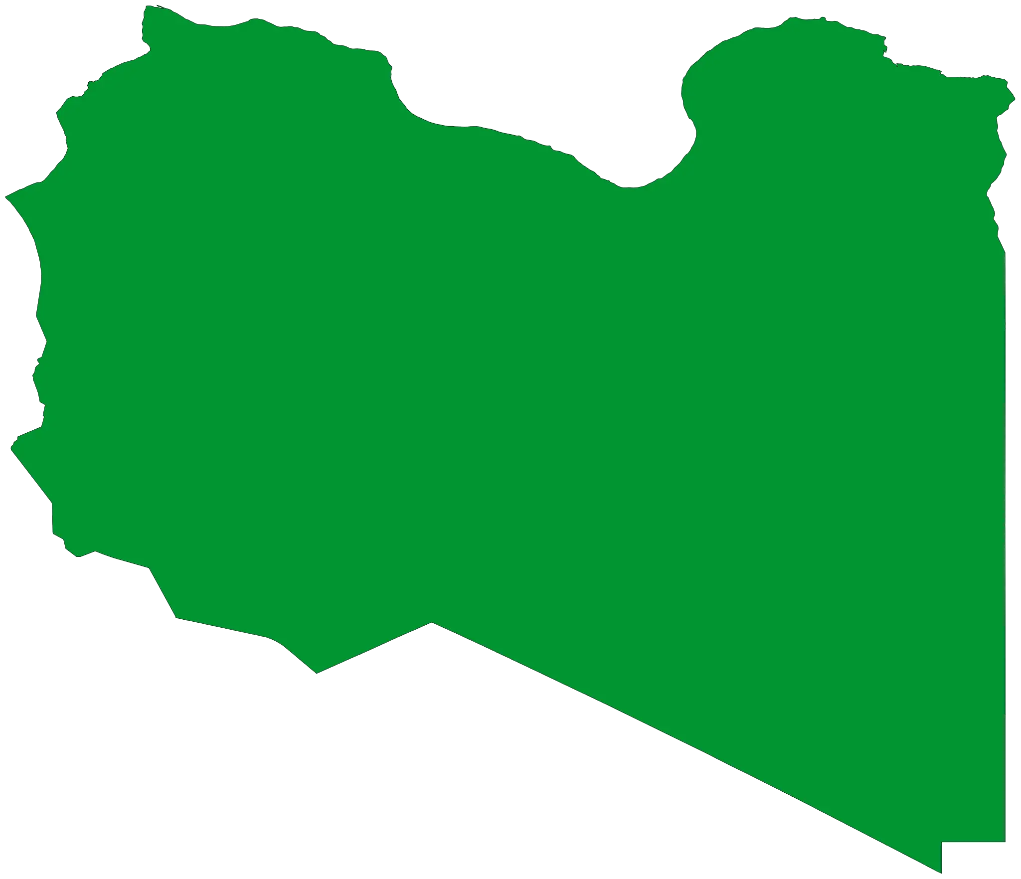 Libya Flag Map