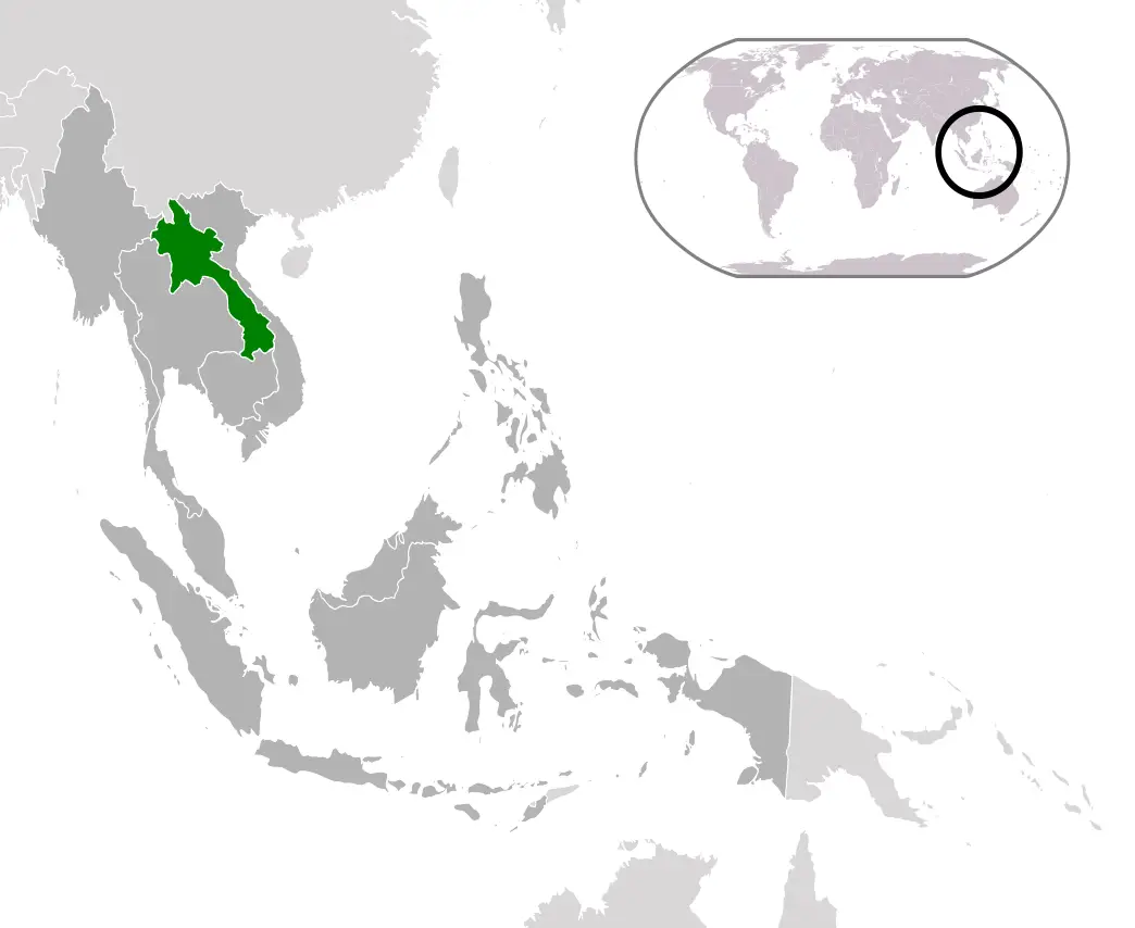 Location Laos Asean