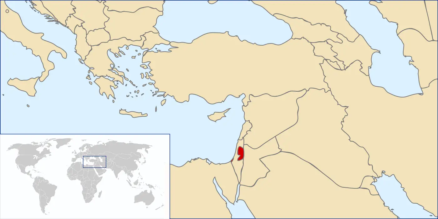 Location of Palestine