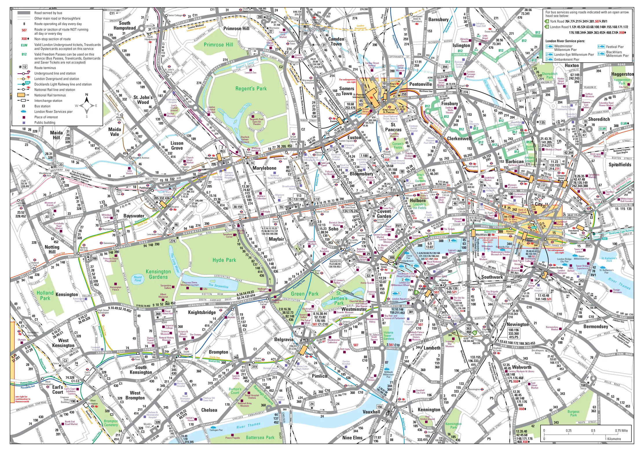 London Detailed Road Map - MapSof.net