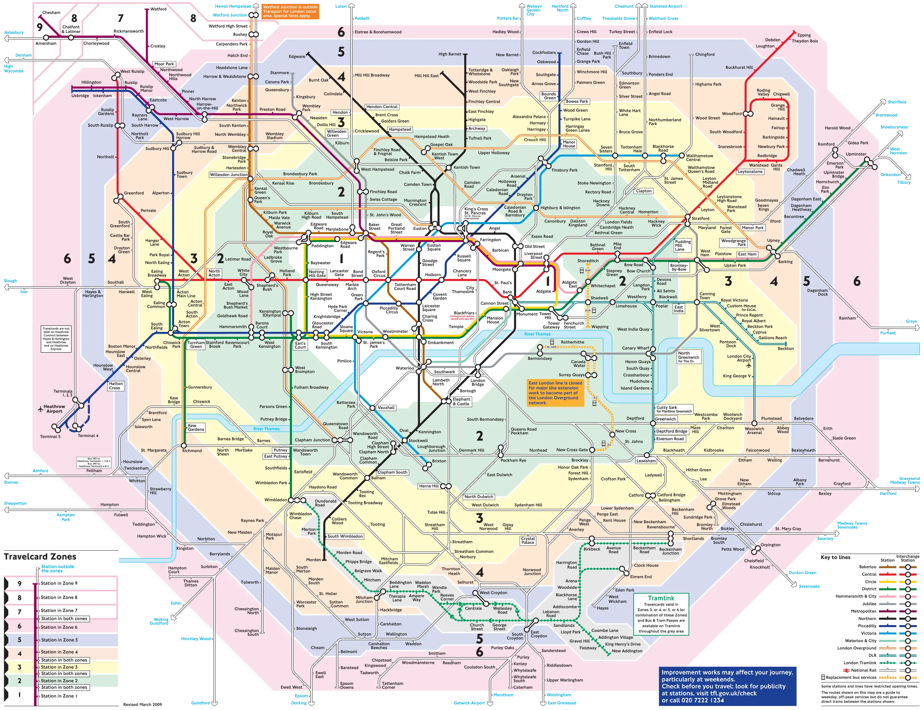 London Metro Map (detailed)