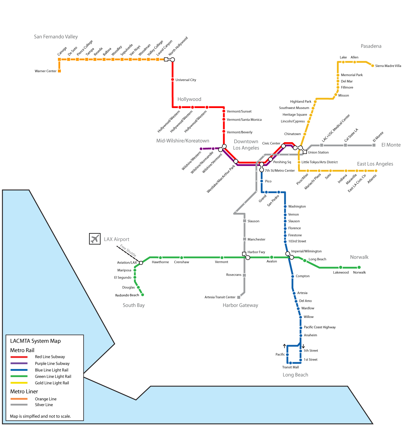 Los Angeles Metro Map(1)