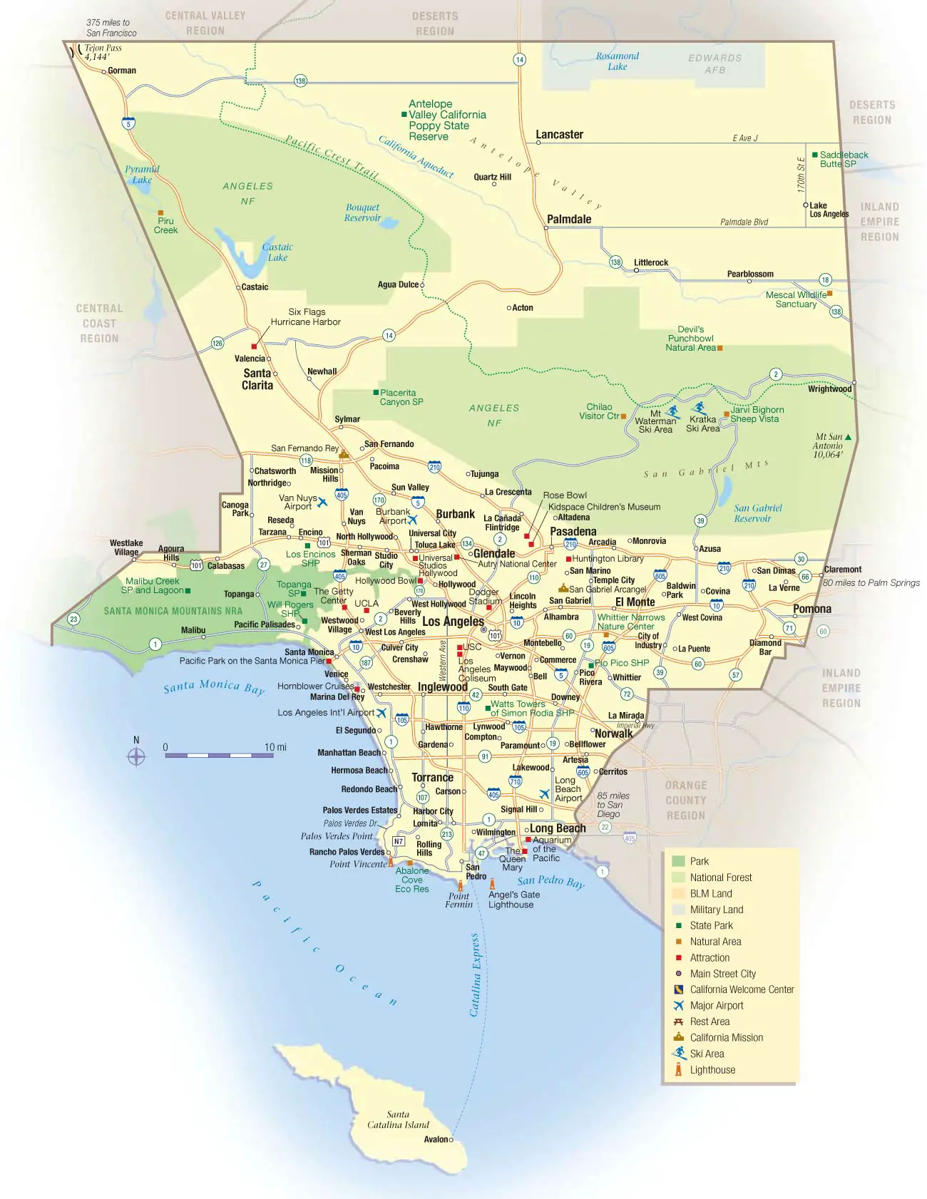 Los Angeles Travel Map