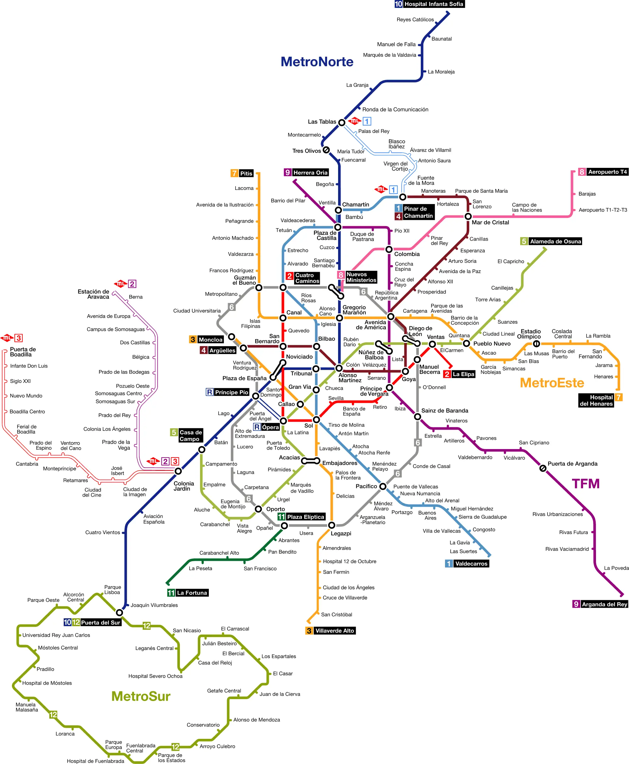 Madrid Metro Map(1)