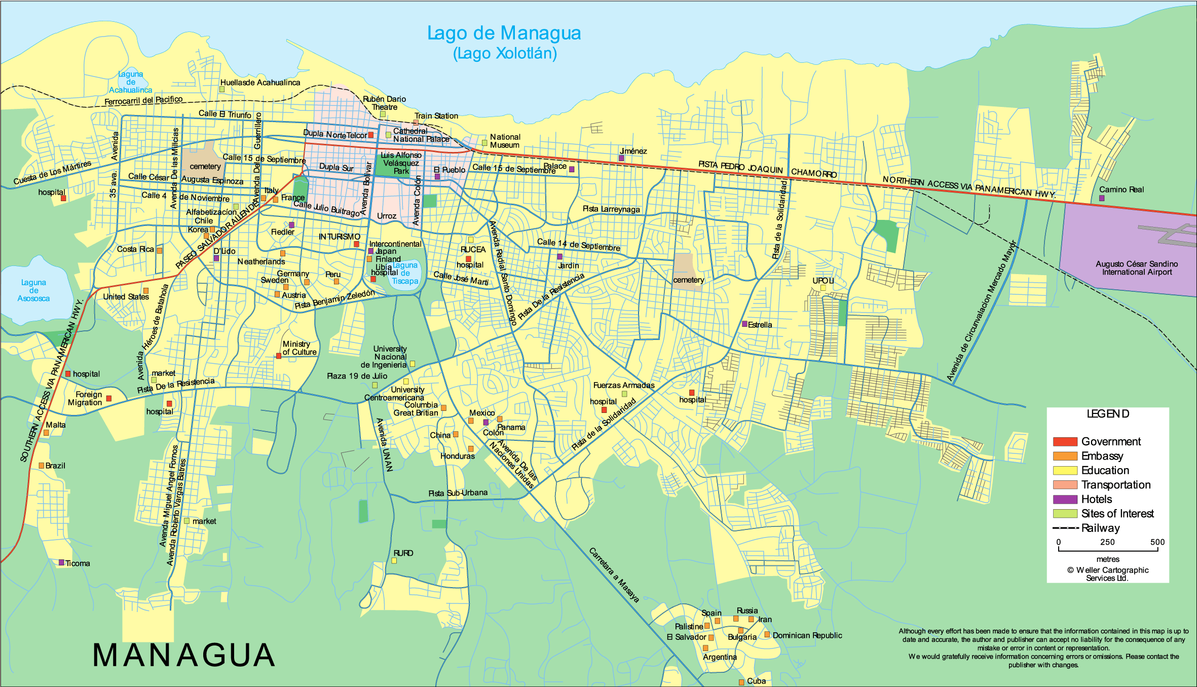 Managua Map