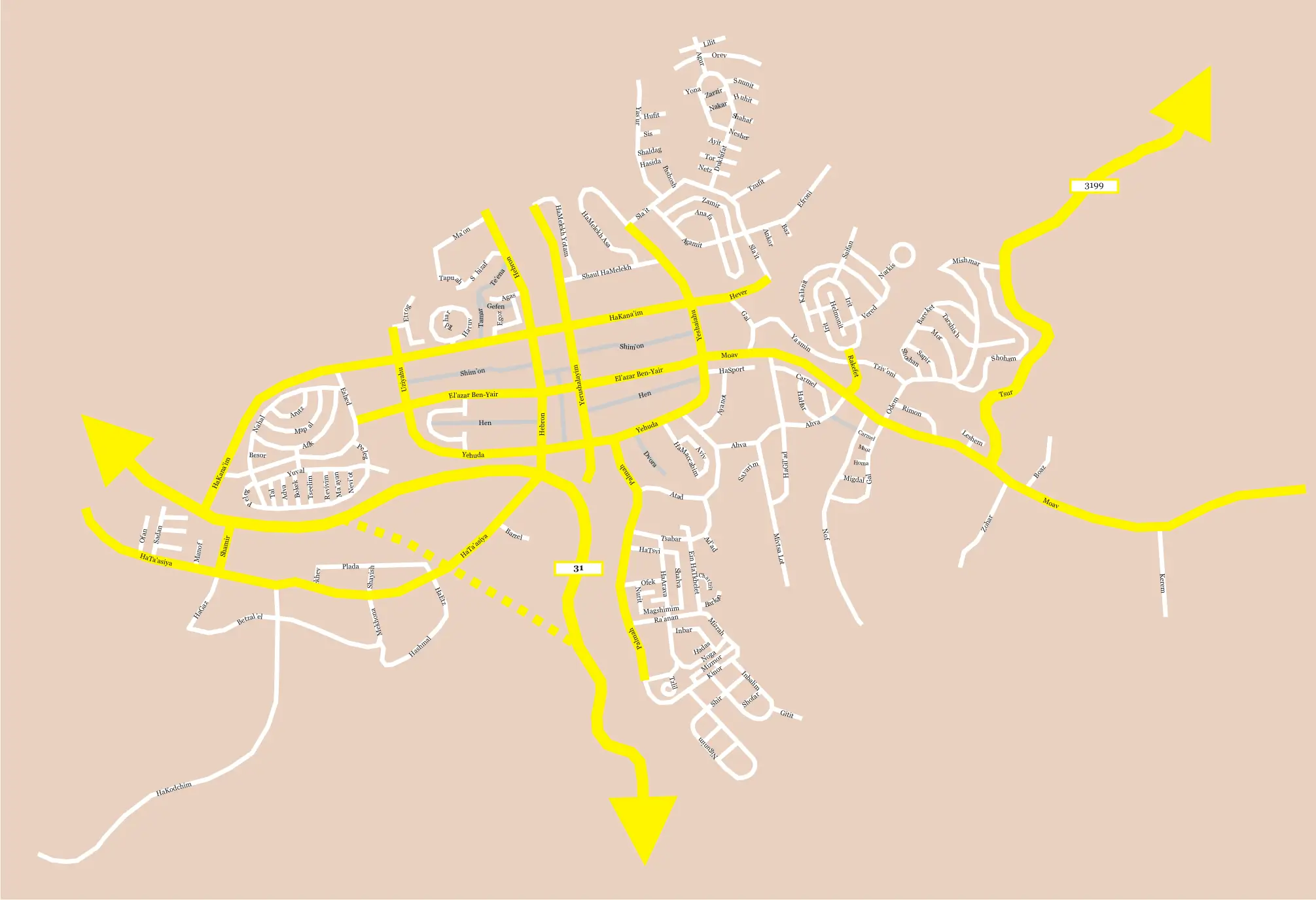 Map of Arad