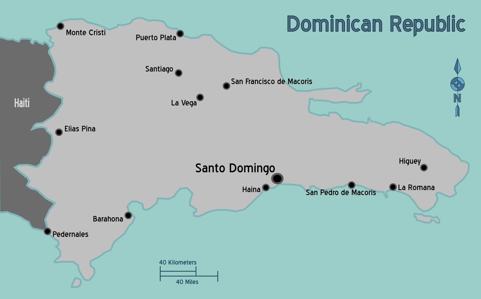 Map of Dominican Republic