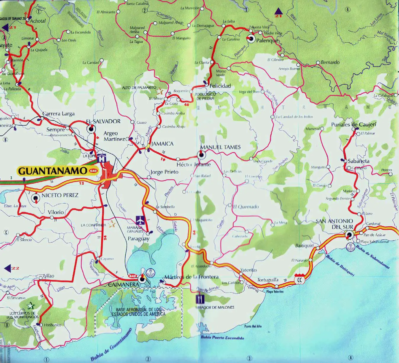Map of Guantanamo