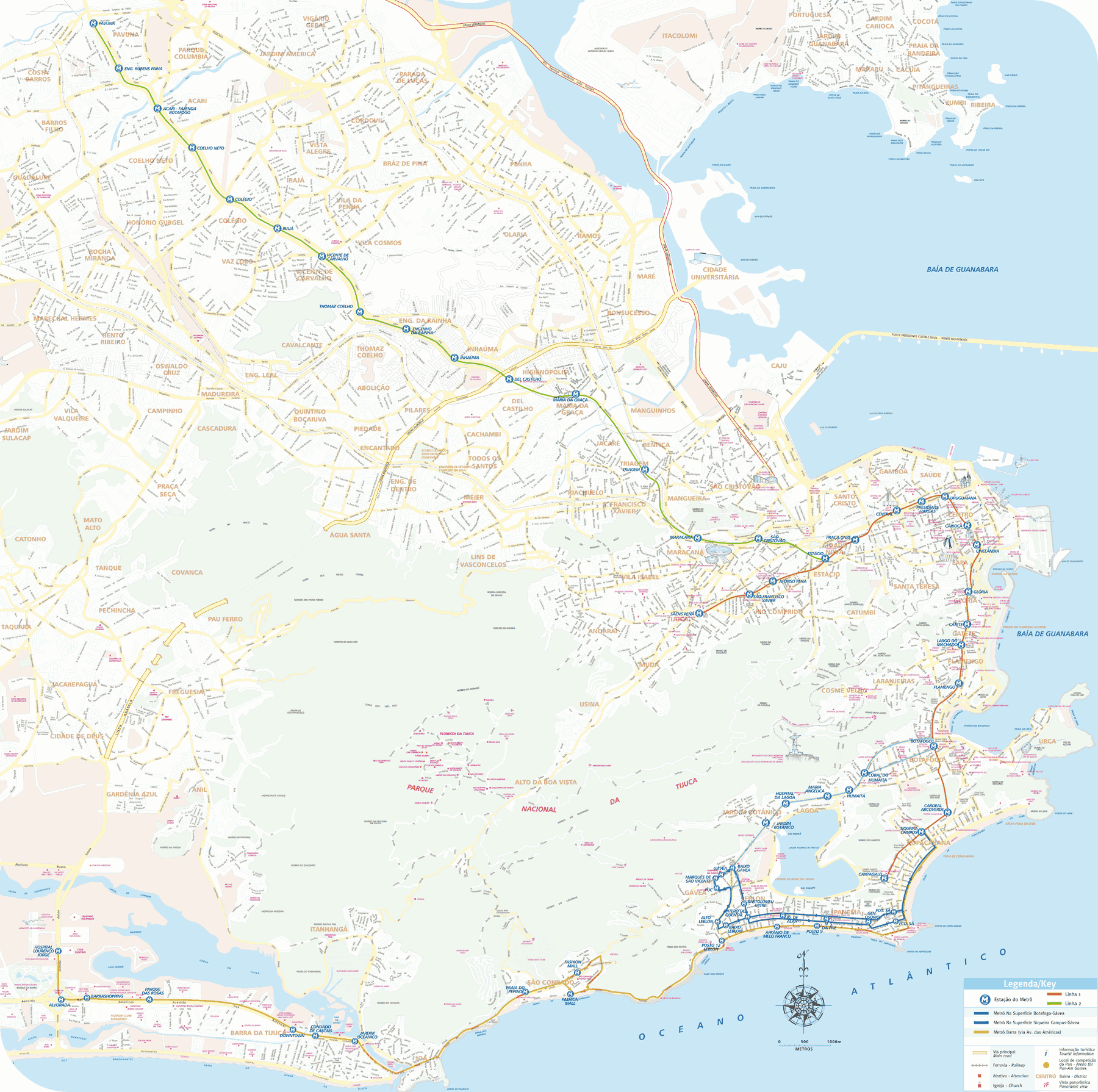 Map of Rio De Janeiro