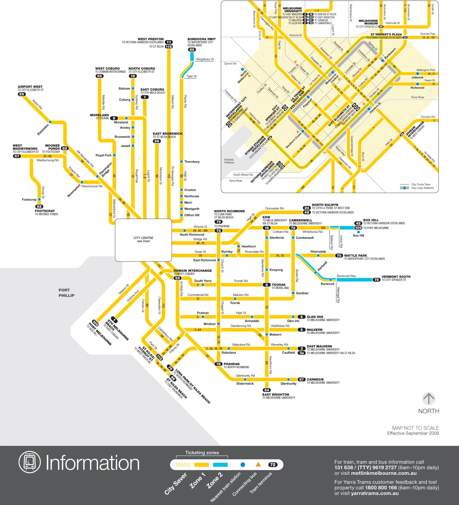 Melbourne Tram Map (light Rail)