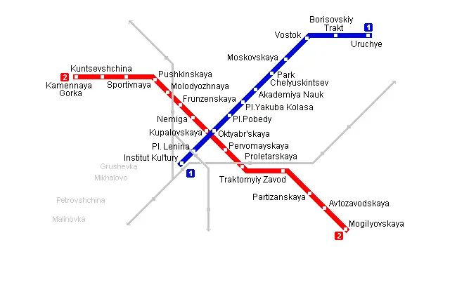 Minsk Metro Map