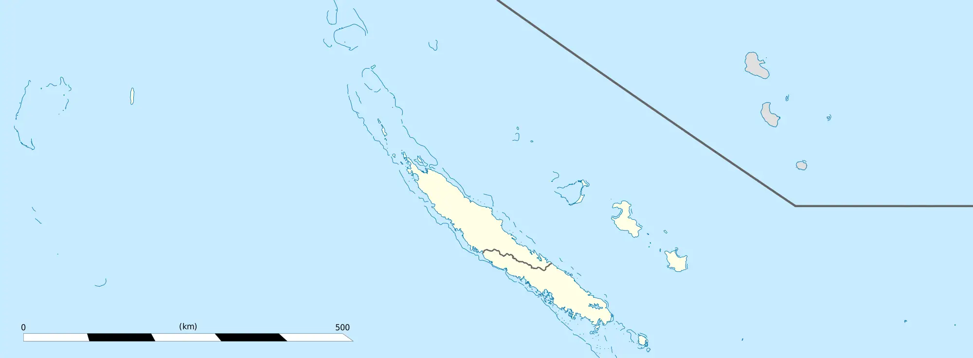 New Caledonie Location Map