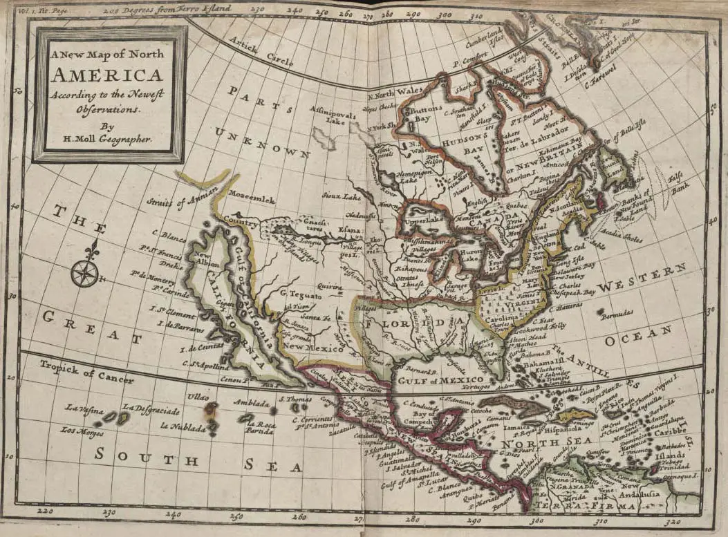 North America Historical Map (political)