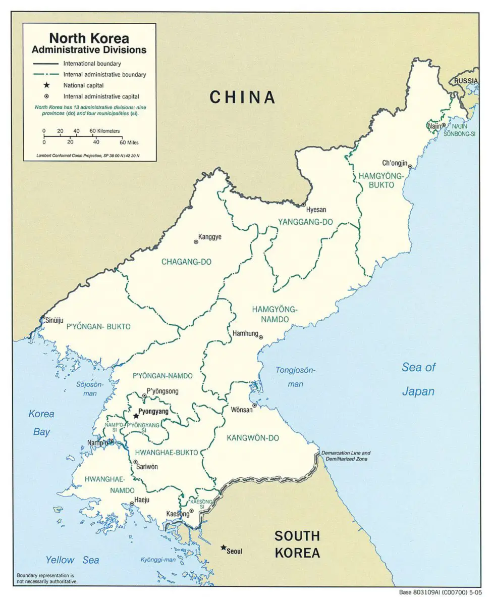 North Korea Administrative Divisions