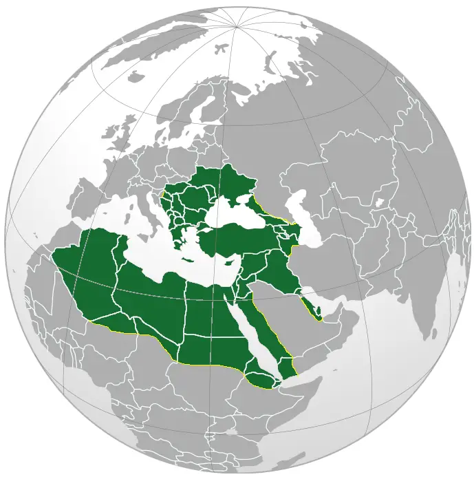 Ottoman Empire Largest Borders Map