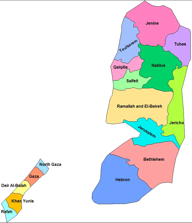 Palestine Districts