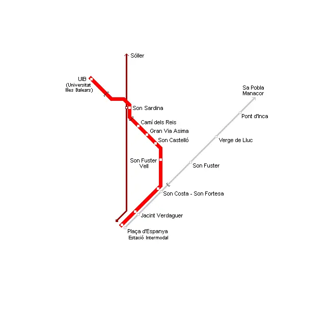 Palma Metro Map