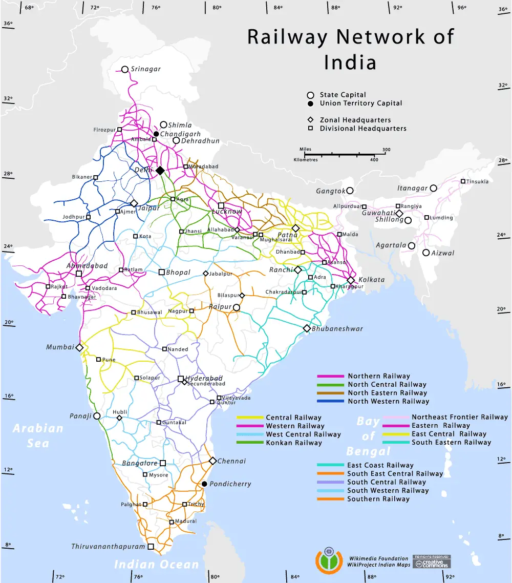 Railway Network Map