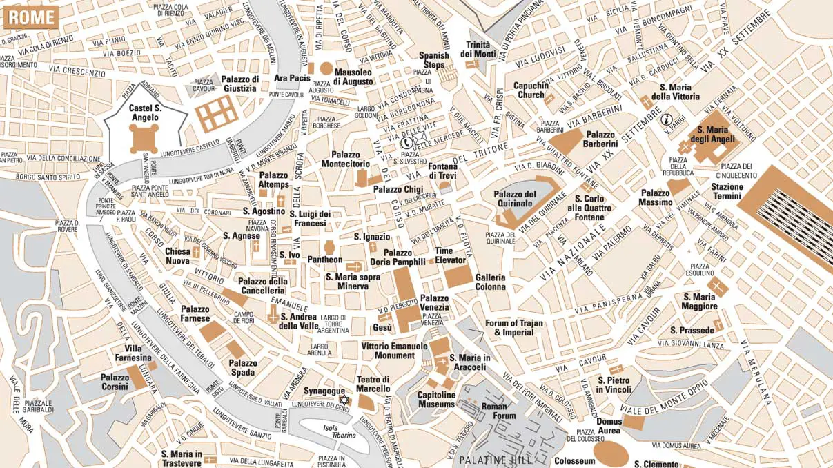 Rome City Map 1