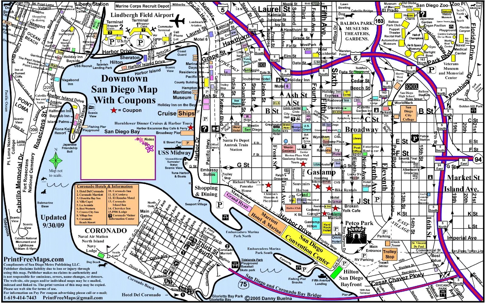 San Diego Downtown Transport Map
