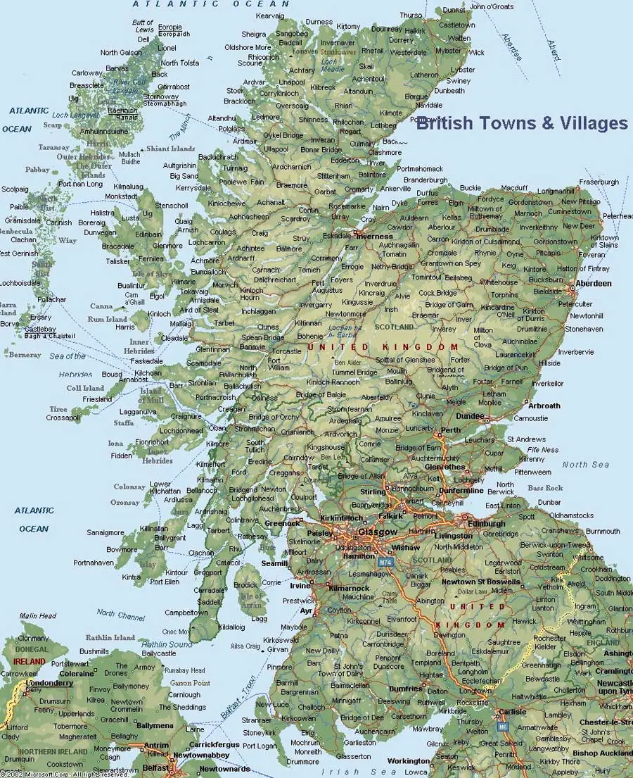 Scotland Uk Map Mapsof Net