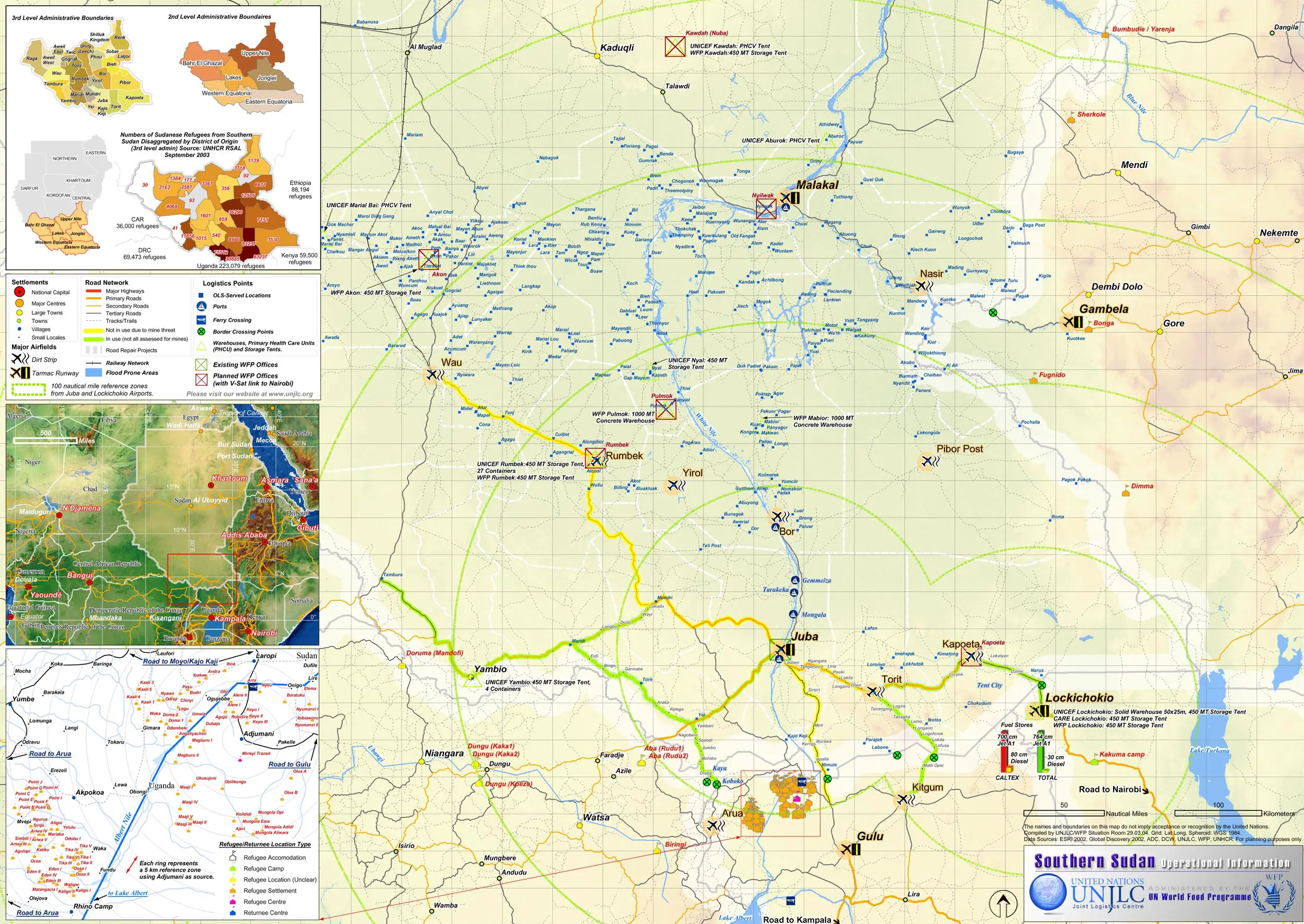 South Sudan Map Detailed