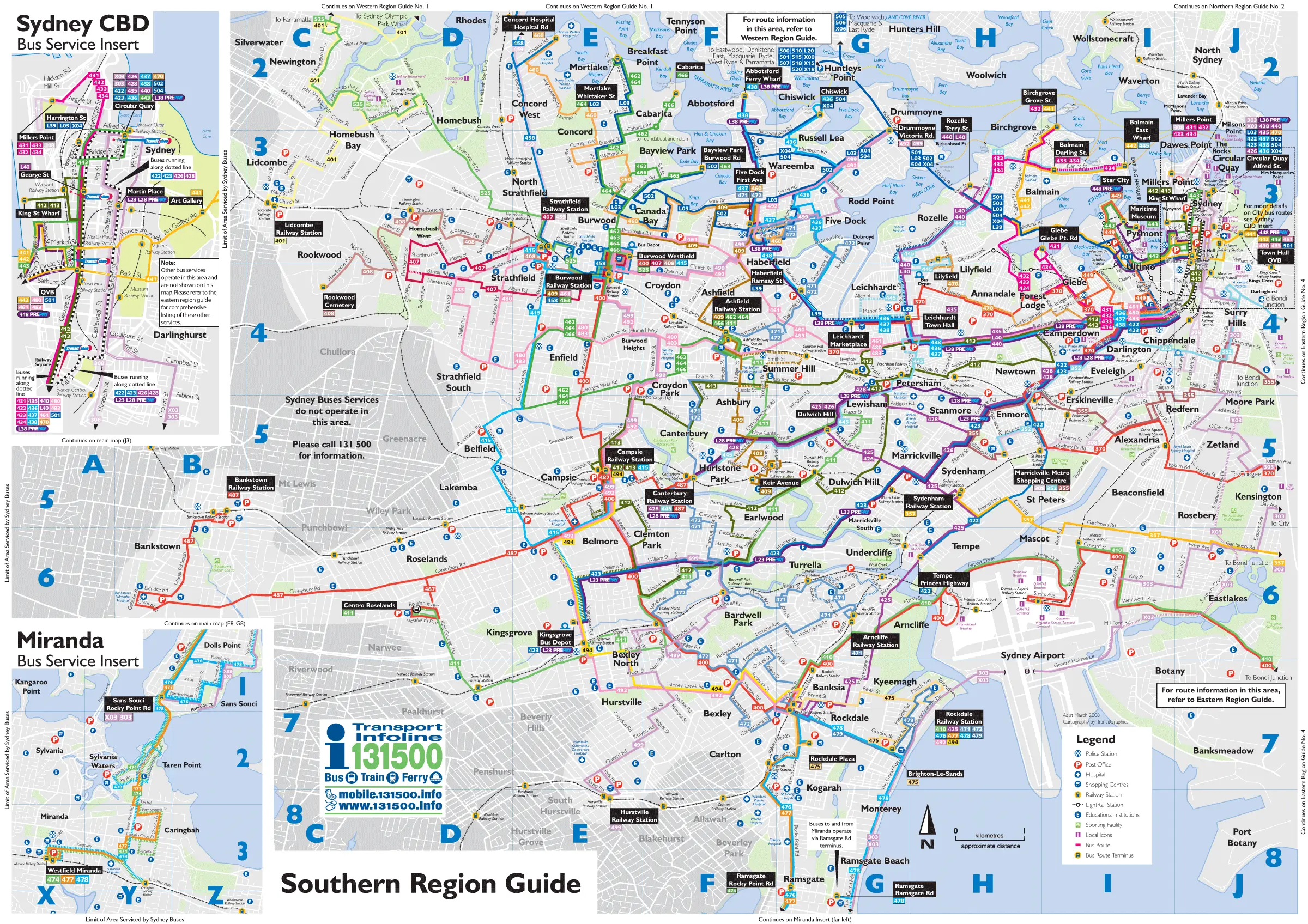 Southern Australia Transport Map