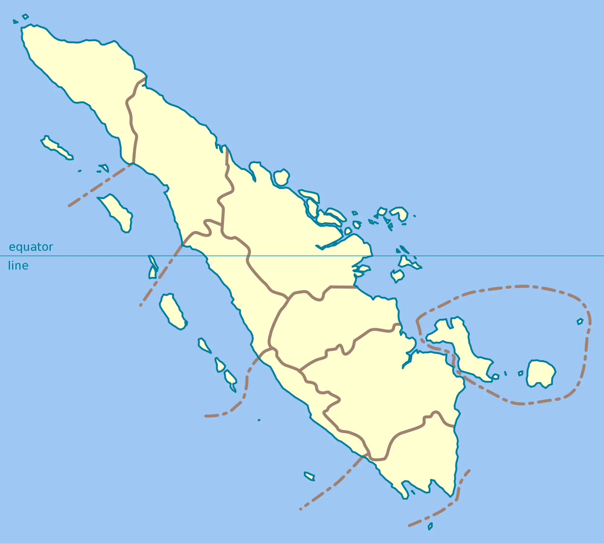 Sumatra Blank Map  Mapsof Net