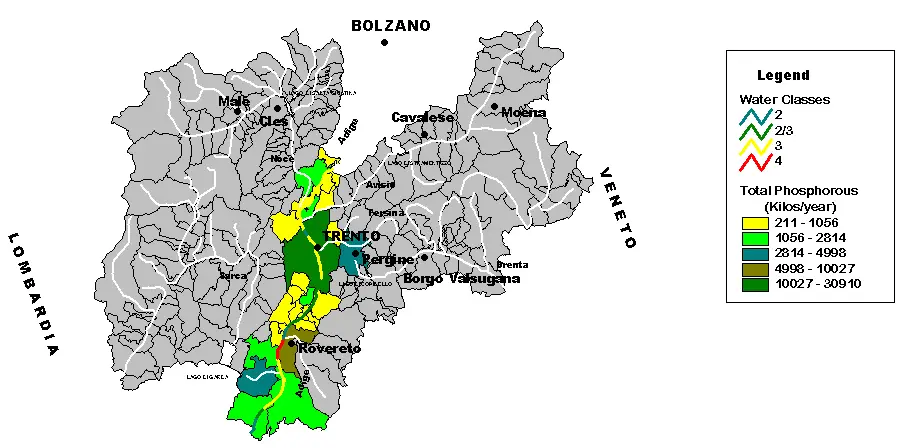 Trento Topographic Map