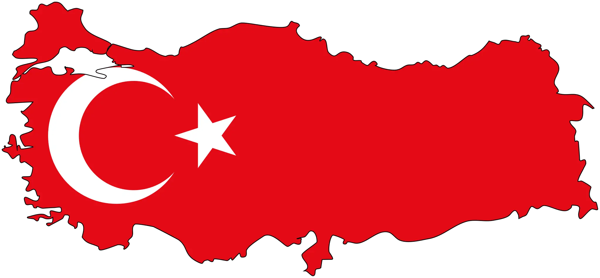 Turkey Flag Map