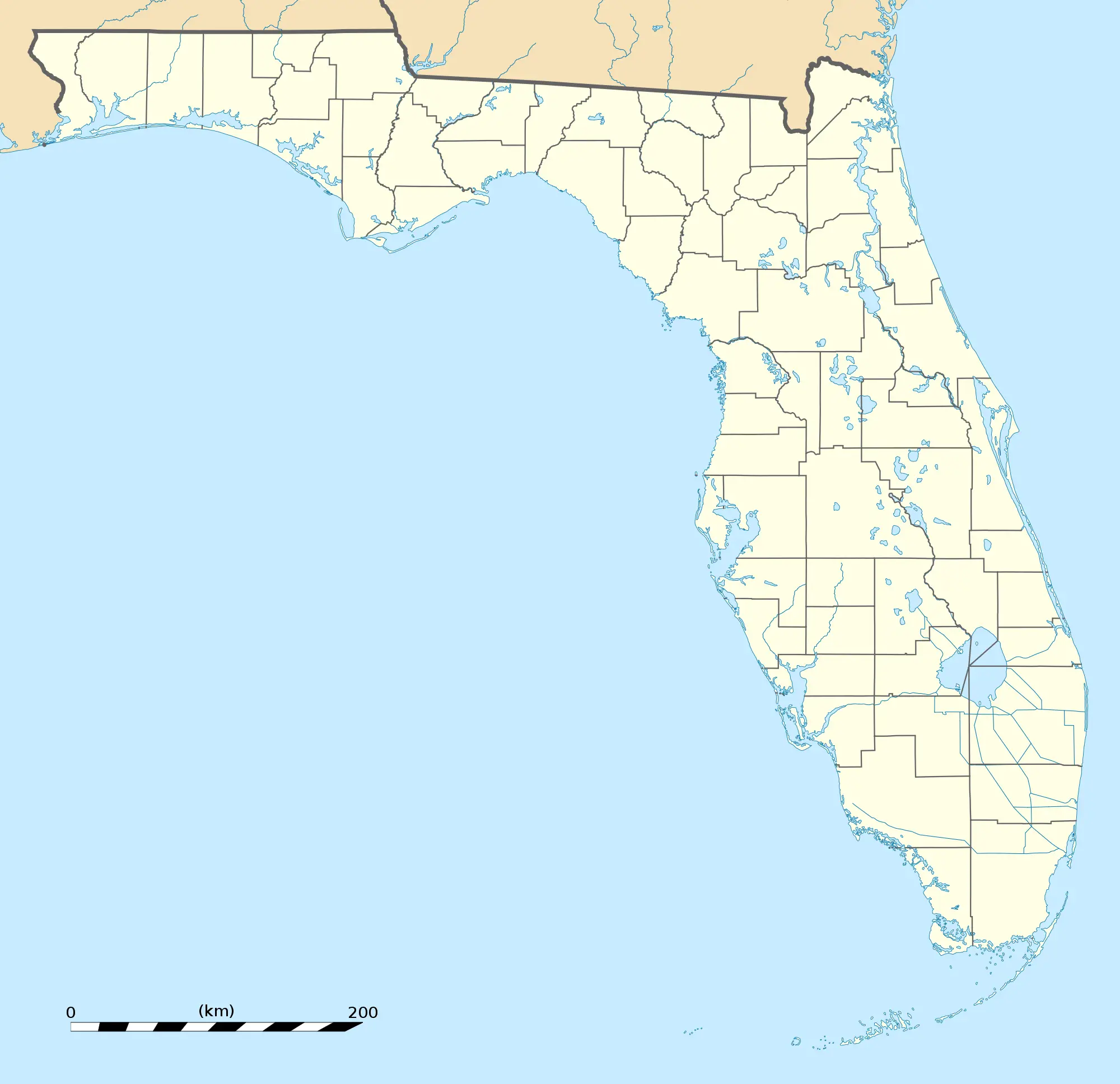 Usa Florida Map
