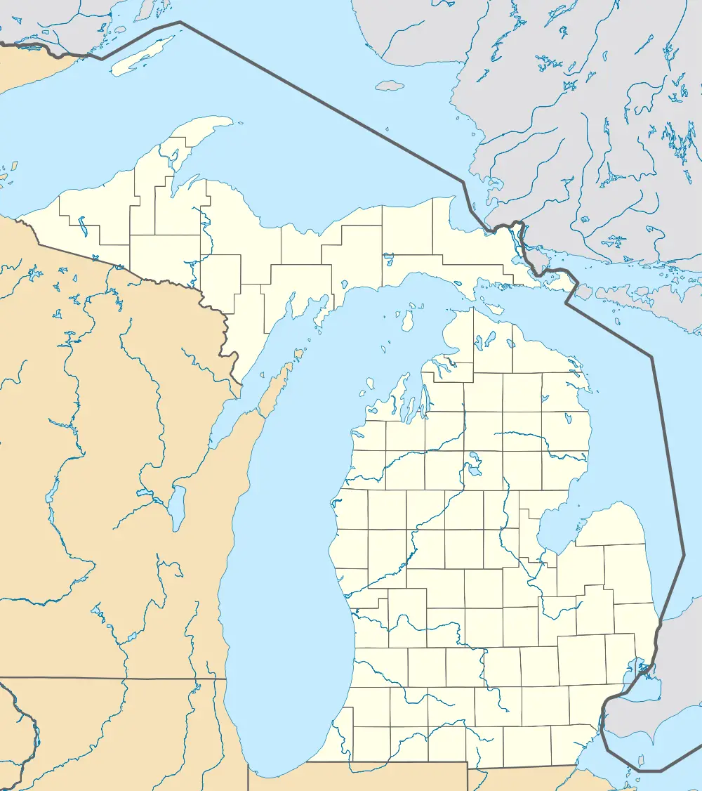 Usa Michigan Location Map