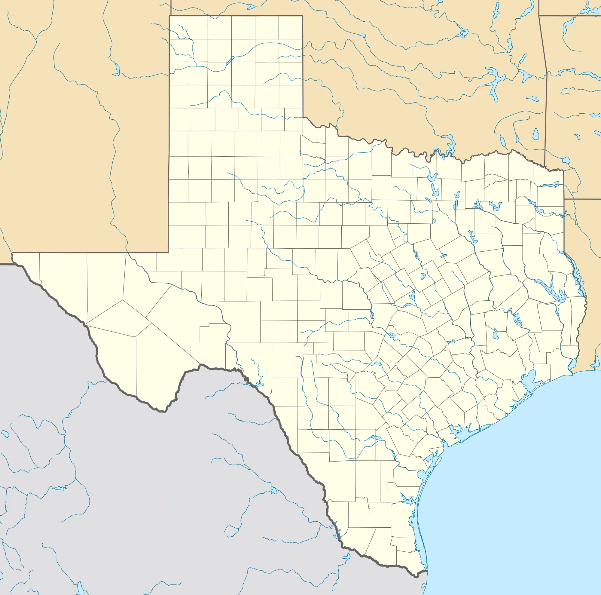 Usa Texas Location Map