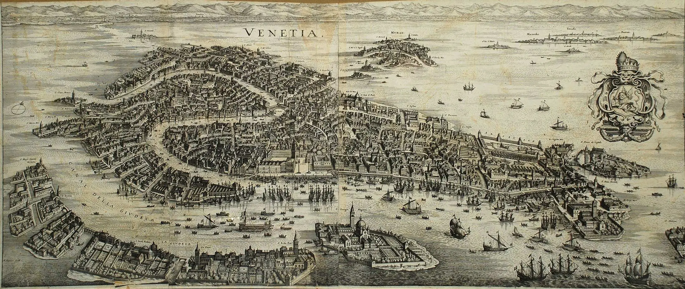 Venice (venezia) Historical Map 1