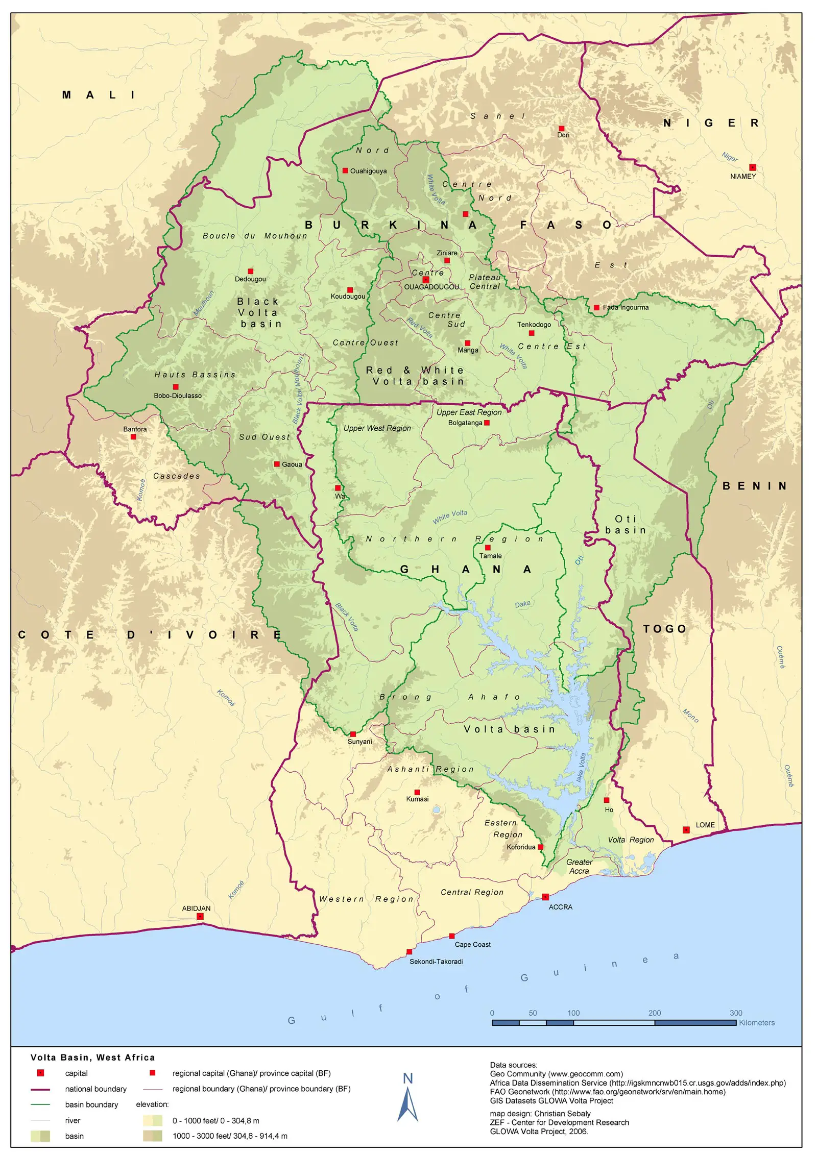 Volta Basin Map