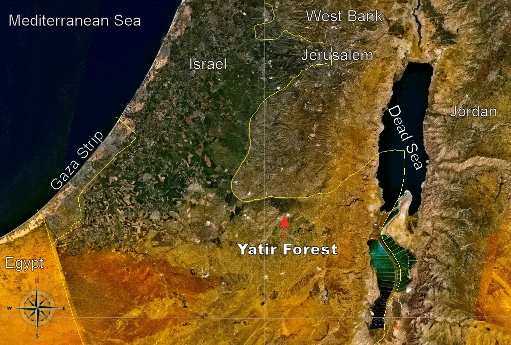 Yatir Forest Israel Location
