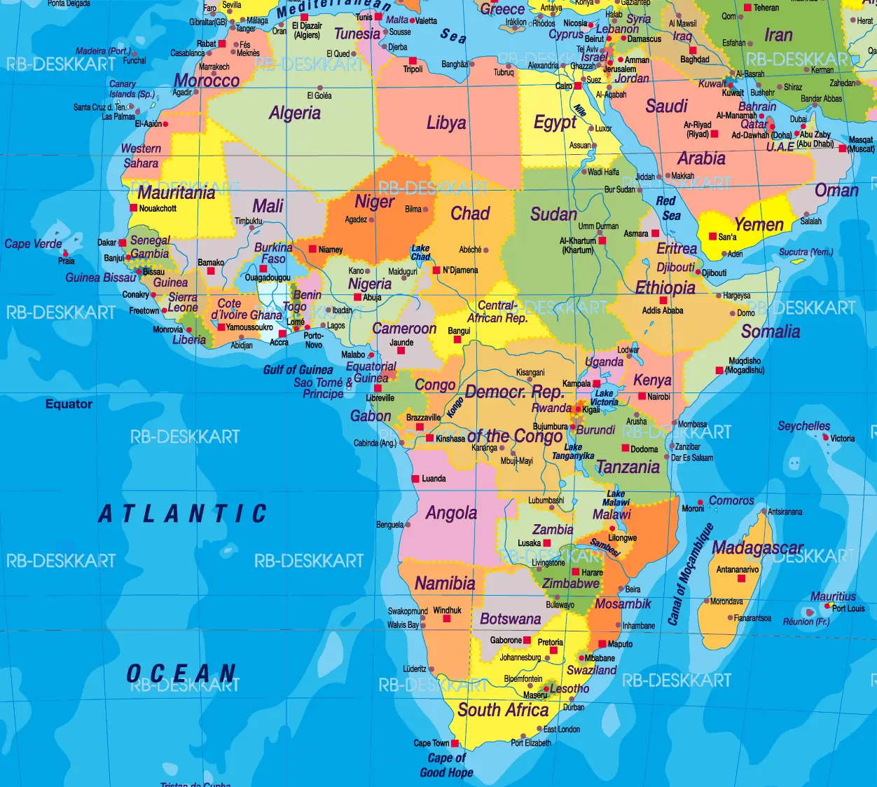 Africa Political Map 1