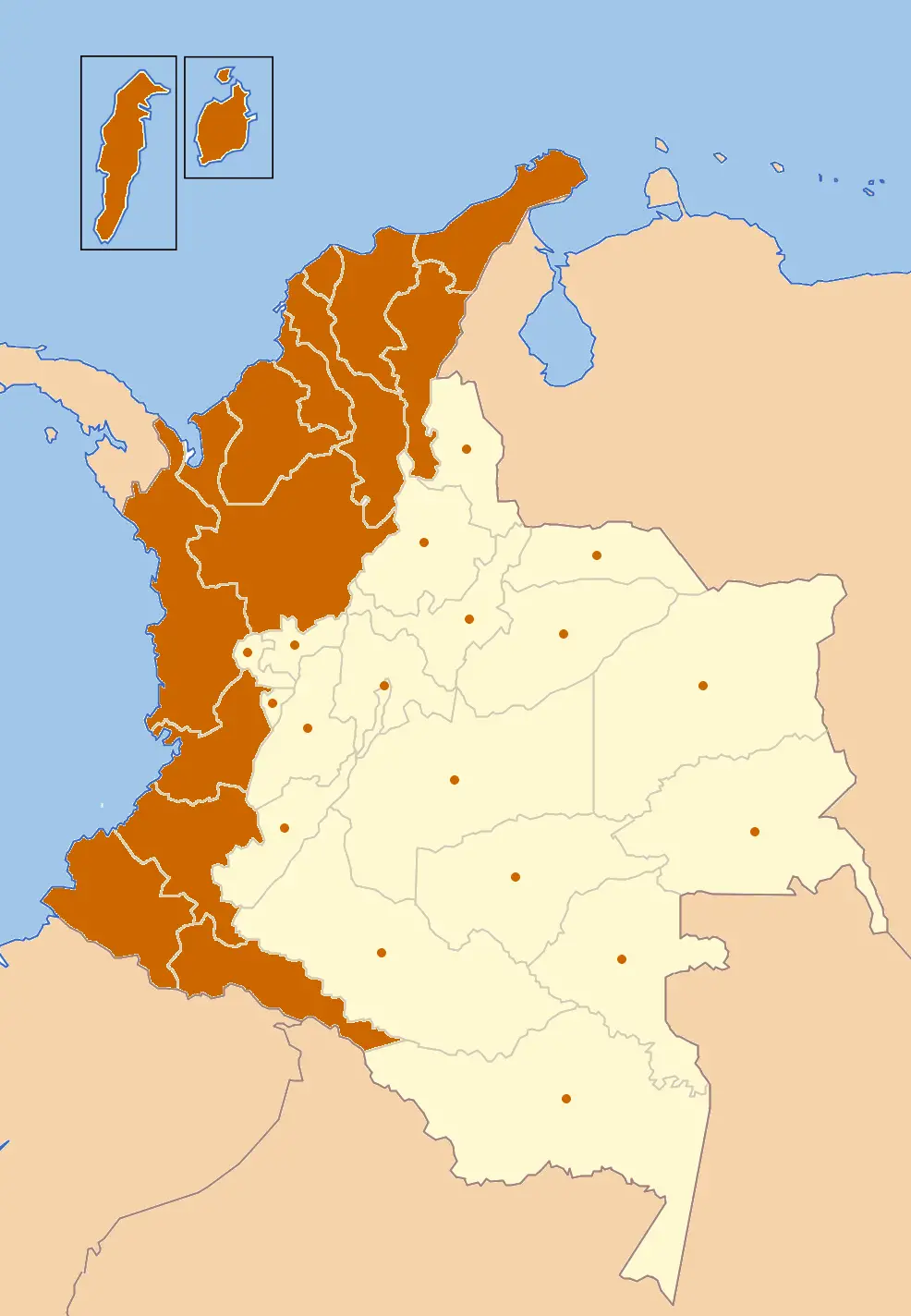 Afrocolombian Map