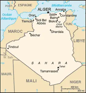 Algeria Map Fr