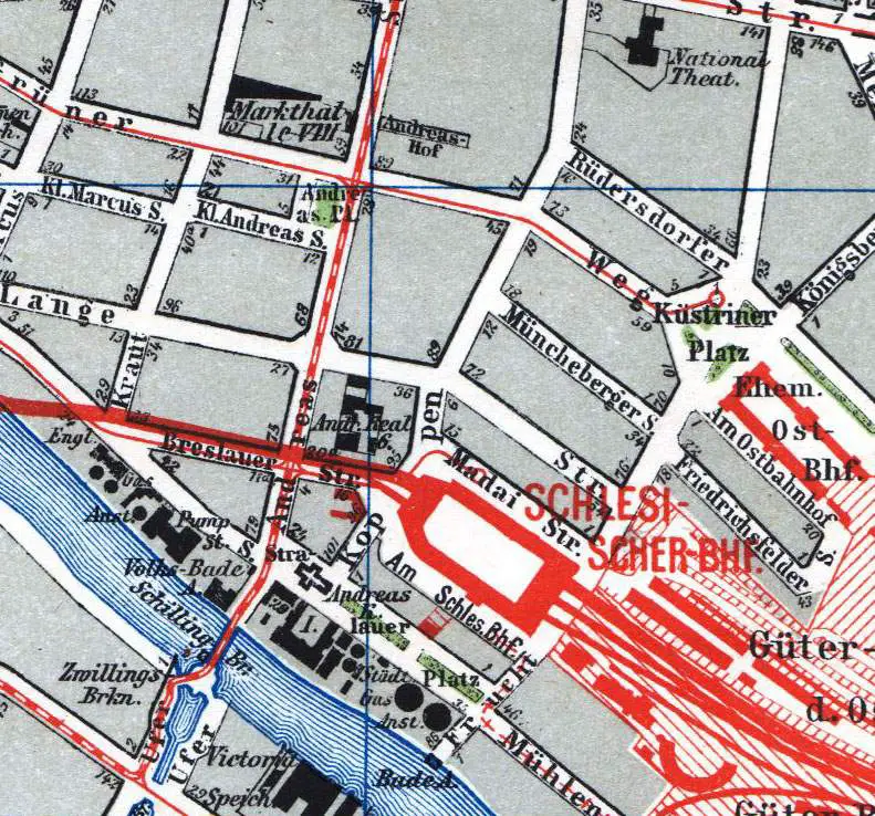 Andreasstrasse Plan Berlin Osten Busb 1896