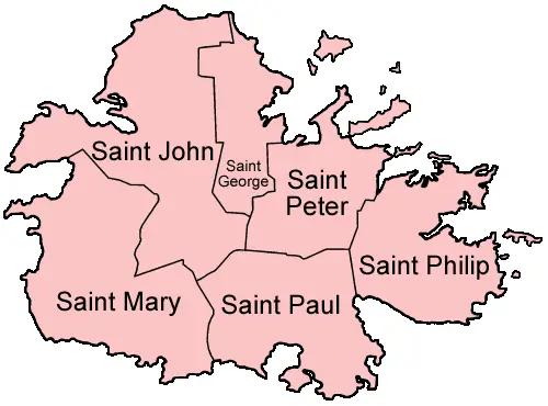 Antigua Parishes English