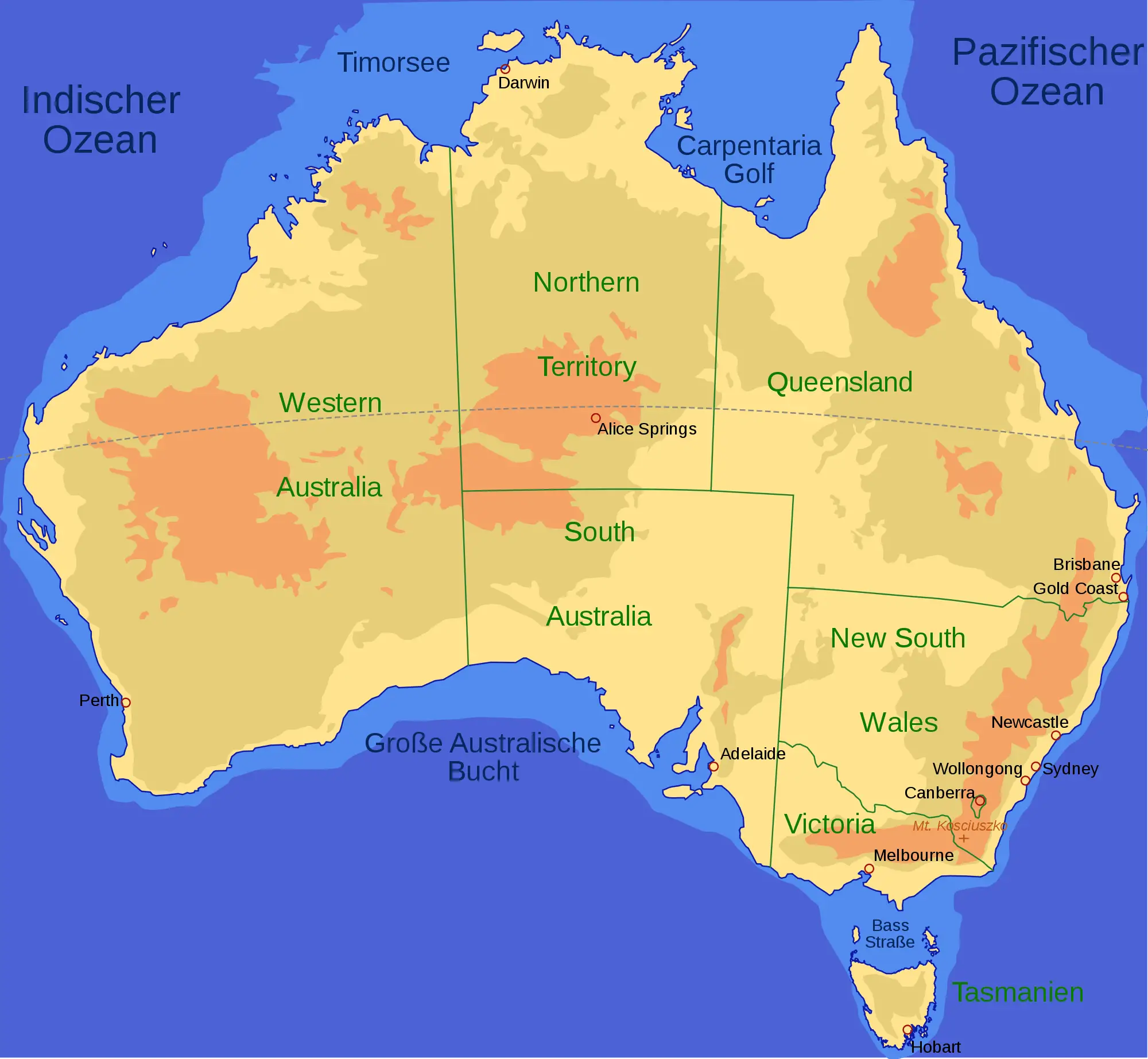 Australia Map - MapSof.net