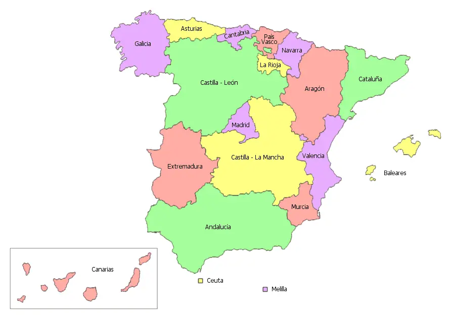 Autonomous Communities of Spain 01