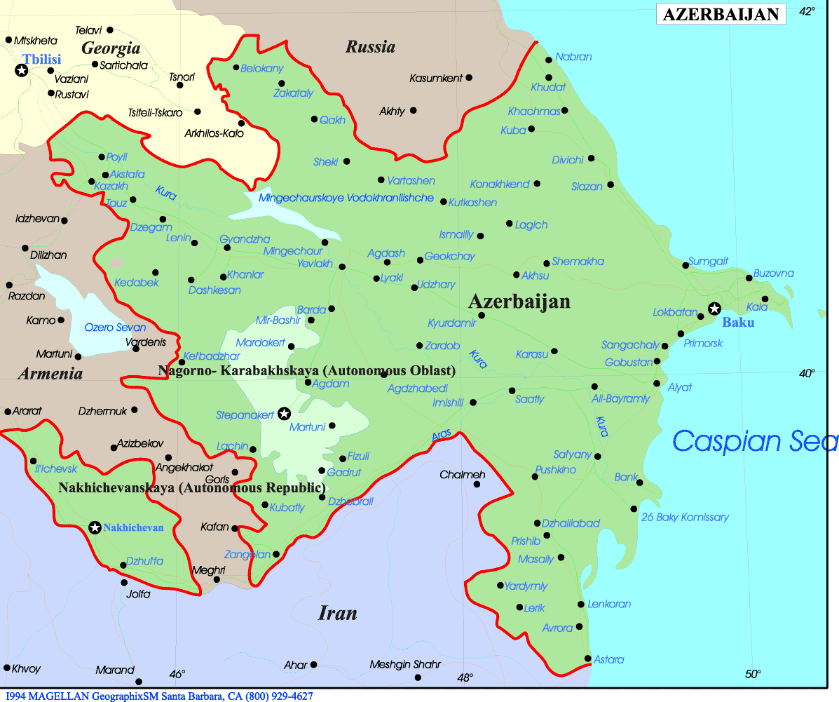 Azerbaijan Map