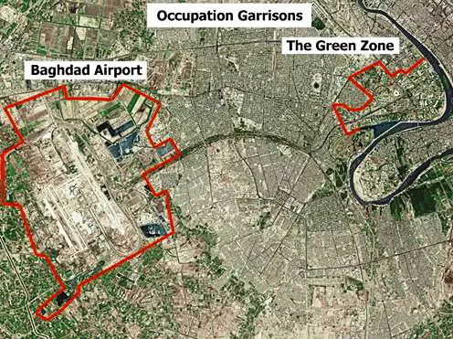 Baghdad  Airport And Green Zone
