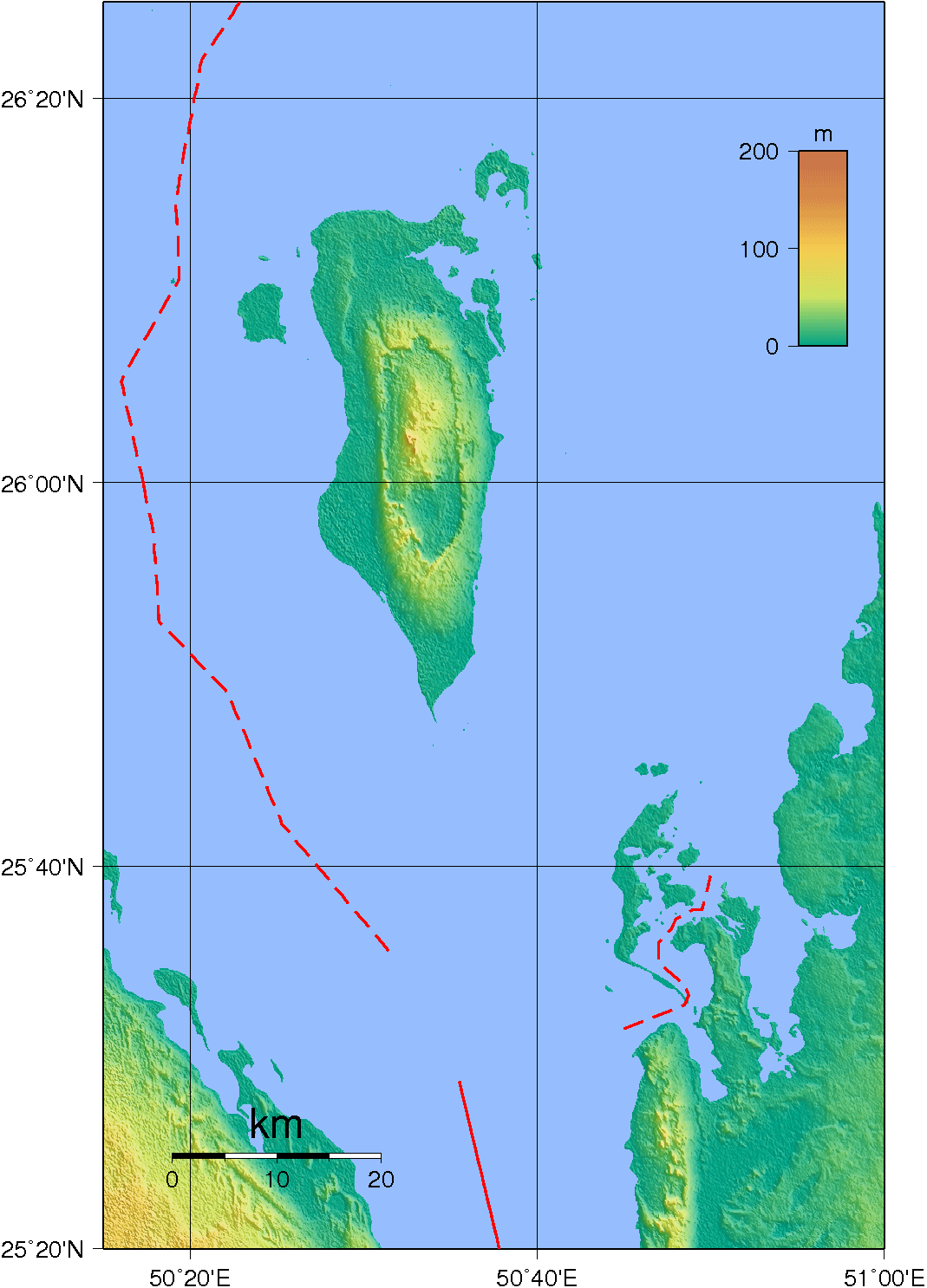 Bahrain Topography